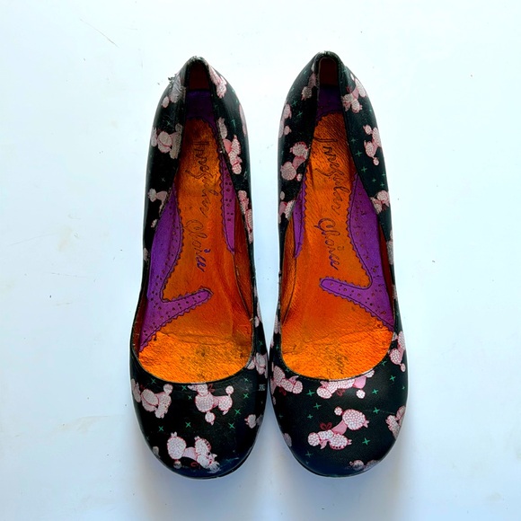 Vintage Irregular Choice Poodle Kitten Heels size 40 (9/10) - Picture 1 of 4